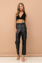 Load image into Gallery viewer, Black Leather Pants