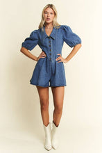 Load image into Gallery viewer, Blue Belle Romper