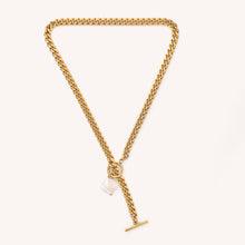 Load image into Gallery viewer, White Flora Front Clasp Necklace