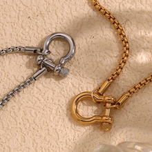 Load image into Gallery viewer, Charm Bar: Buckle Lock Necklace