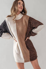 Load image into Gallery viewer, Loose Mock Neck Sweater Dress