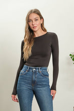 Load image into Gallery viewer, Black Long Sleeve Fitted Top