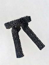 Load image into Gallery viewer, Embellished Hair Bow Barrette Clip | Hand-Stitched: White