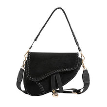 Load image into Gallery viewer, Black Saddle Bag