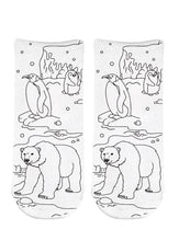 Load image into Gallery viewer, Coloring Socks - Artic Animals