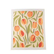 Load image into Gallery viewer, Tulip Patterned Swedish Dishcloth