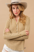 Load image into Gallery viewer, Waffle Vintage Washed Top