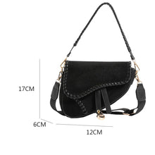 Load image into Gallery viewer, Black Saddle Bag