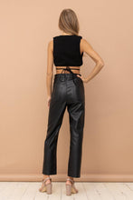 Load image into Gallery viewer, Black Leather Pants