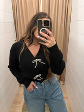 Load image into Gallery viewer, The Bella Bow Cardigan