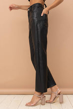 Load image into Gallery viewer, Black Leather Pants