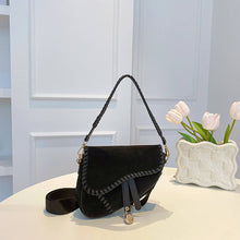 Load image into Gallery viewer, Black Saddle Bag