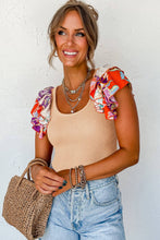 Load image into Gallery viewer, Ribbed Knit Tiered Ruffled Sleeve Bodysuit