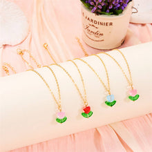 Load image into Gallery viewer, Holland Tulip Flower Necklace