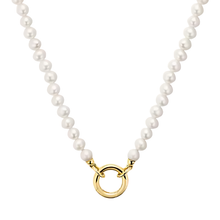 Load image into Gallery viewer, Charm Bar Pearl Necklace