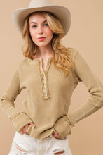 Load image into Gallery viewer, Waffle Vintage Washed Top