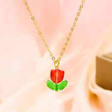 Load image into Gallery viewer, Holland Tulip Flower Necklace