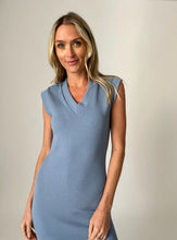 Load image into Gallery viewer, Lenore Blue Midi Dress