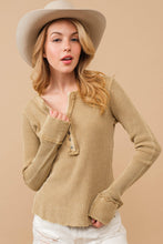 Load image into Gallery viewer, Waffle Vintage Washed Top