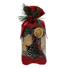 Load image into Gallery viewer, Large Holiday Memories Scented Pinecone Bag