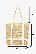 Load image into Gallery viewer, Cap &amp; Carry Tote: Tan Straw
