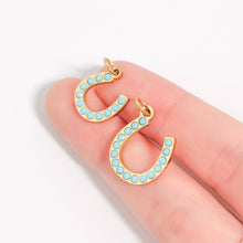 Load image into Gallery viewer, Turquoise Horseshoe
