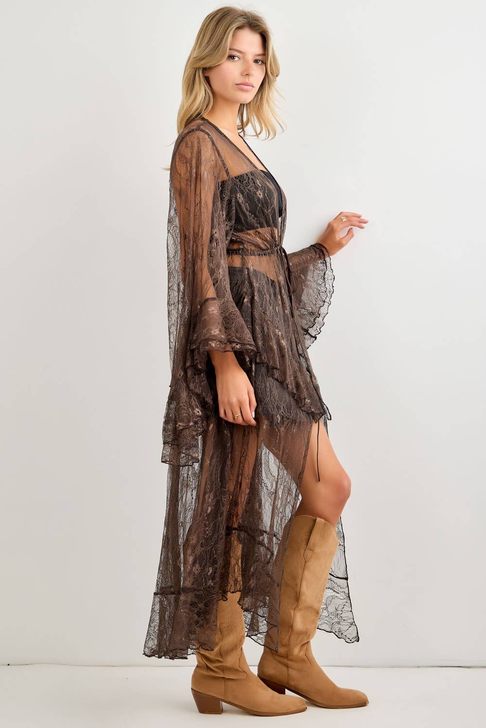 The Romantic Lace Tie Duster