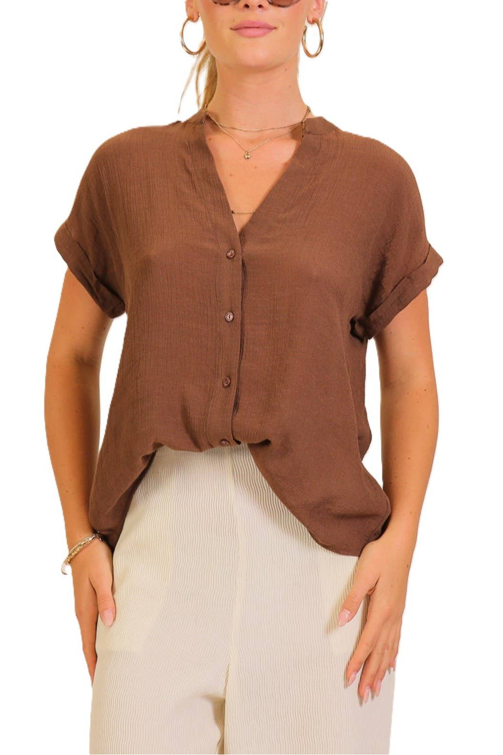 The Coastal Breeze Gauze Blouse