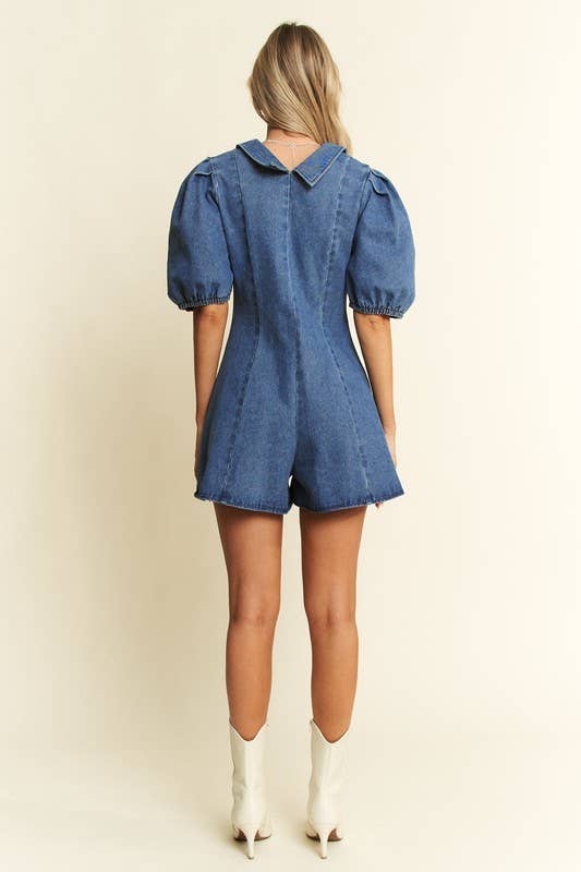 Blue Belle Romper