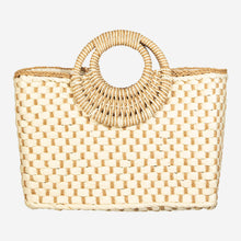 Load image into Gallery viewer, Basket Weave Rectangle Bag Ivory
