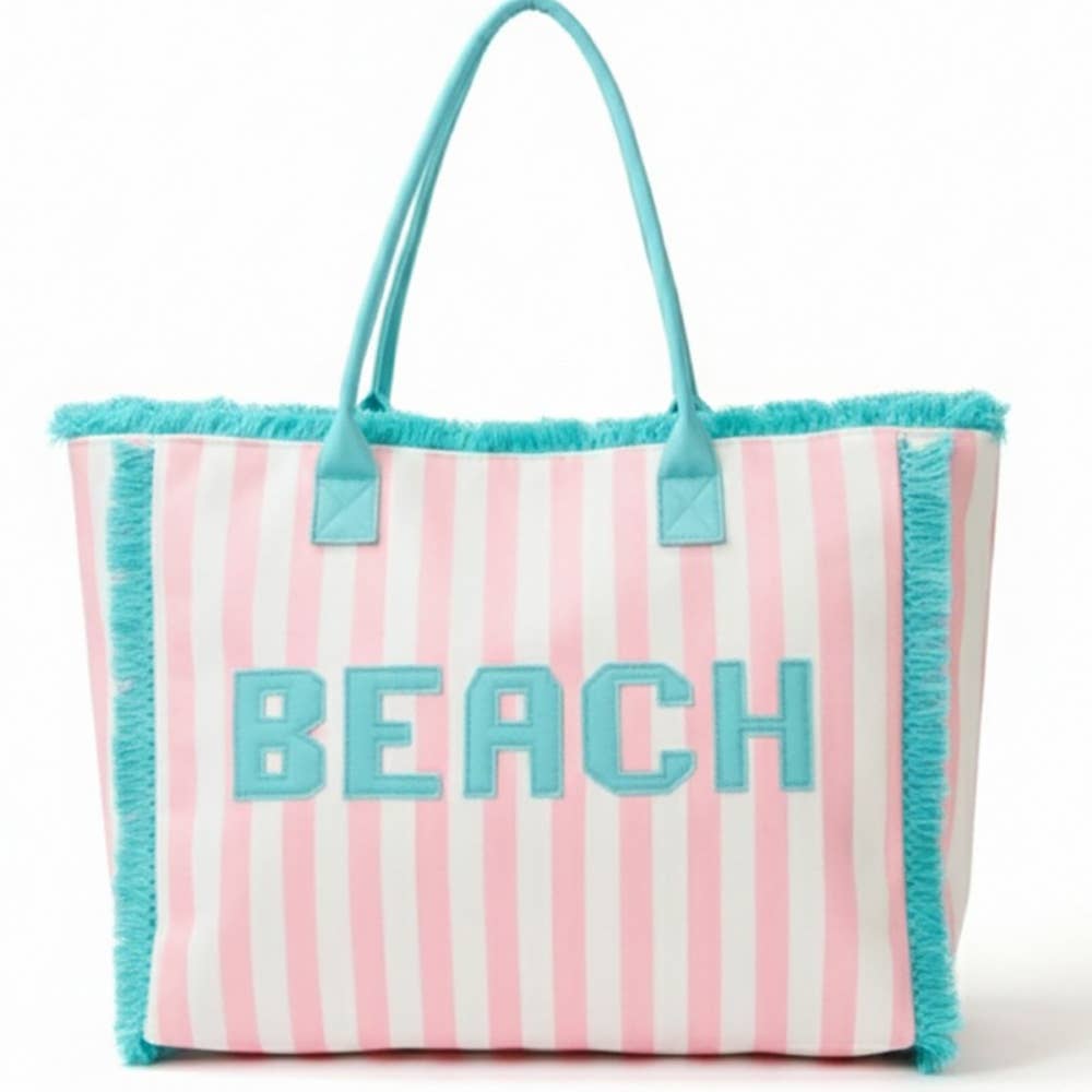 Striped Beach Bag