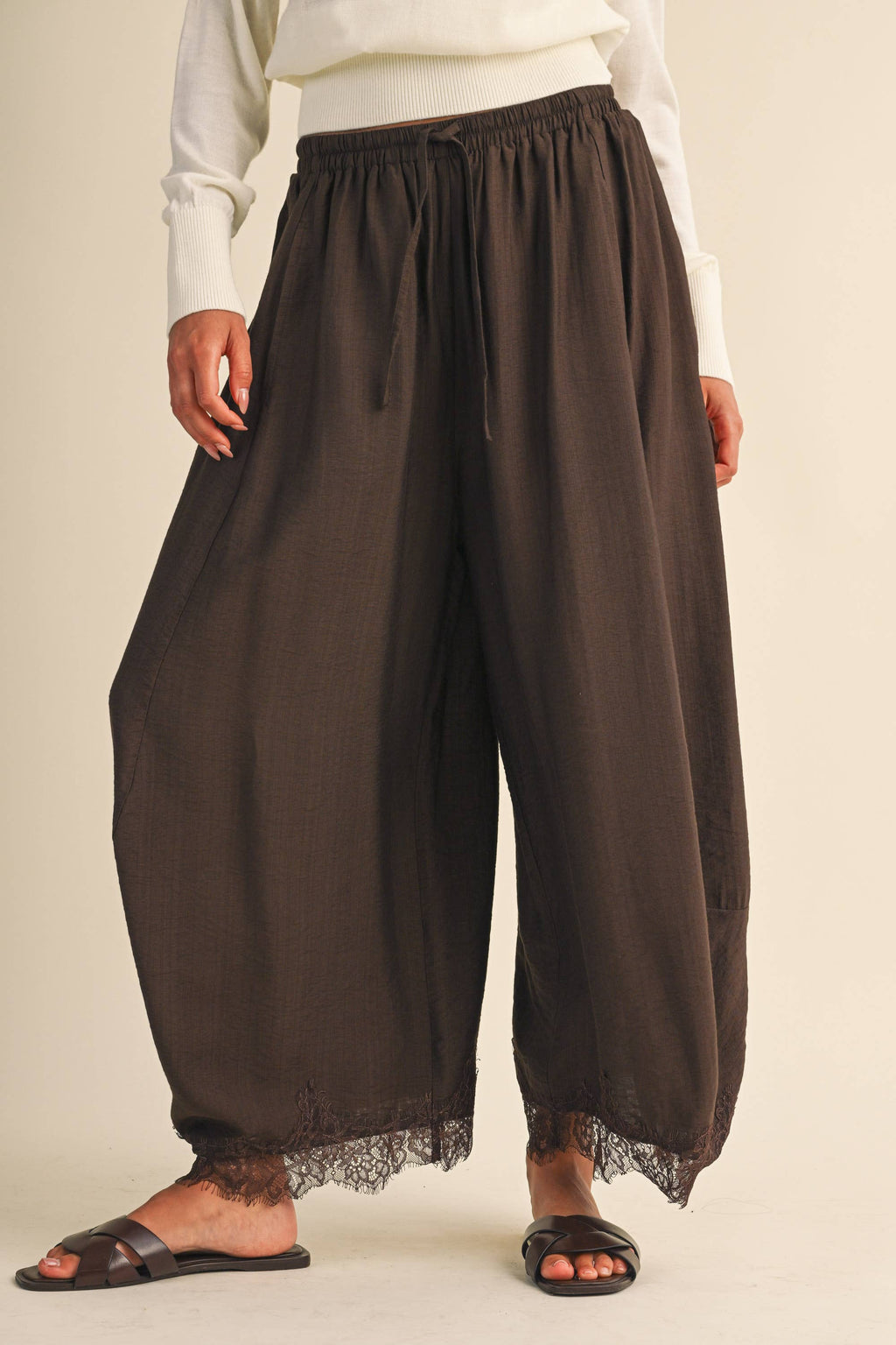 The Willow Lace Barrel Pants