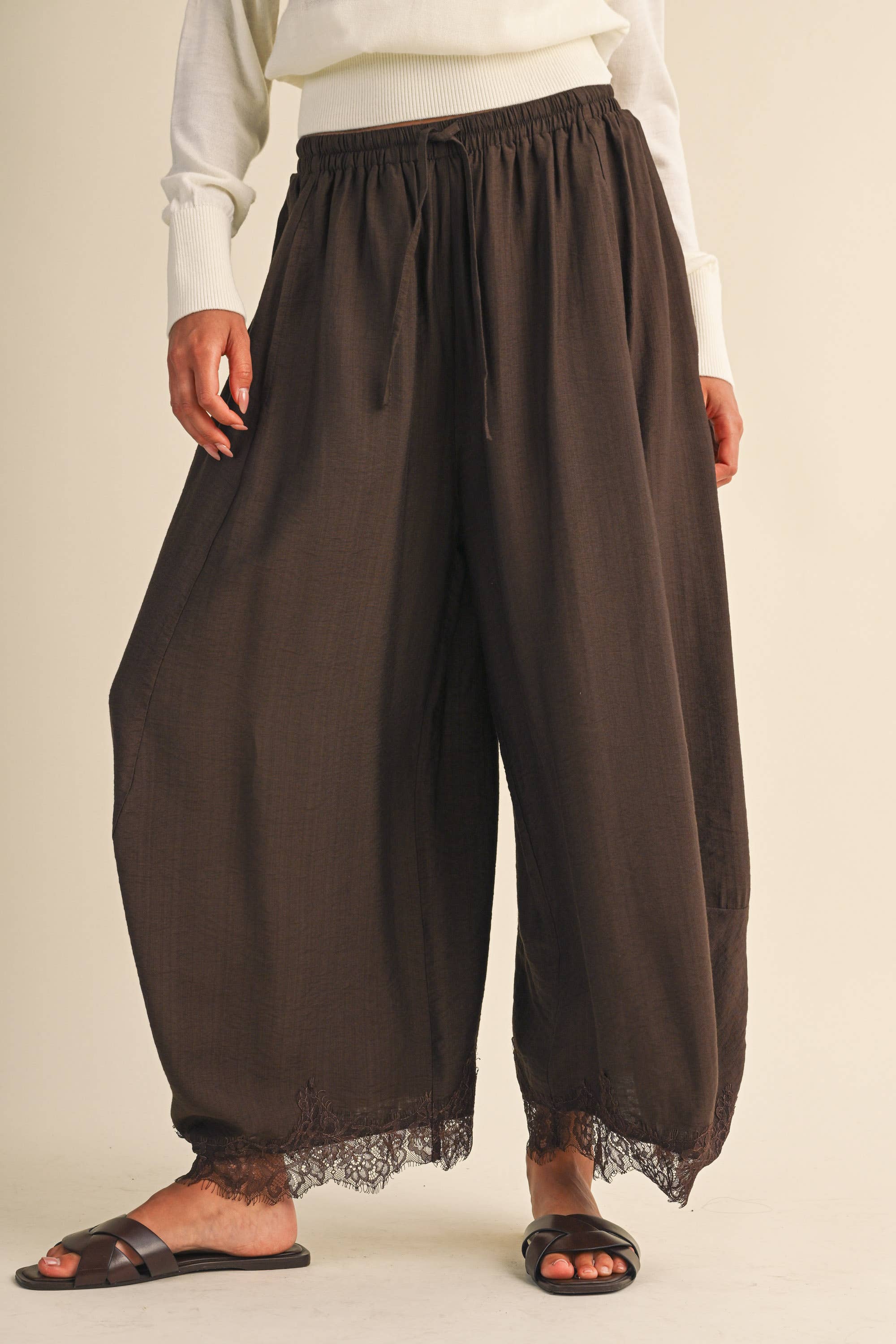 The Willow Lace Barrel Pants