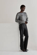 Load image into Gallery viewer, Alexandra Silver Laminated Sweater
