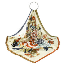 Load image into Gallery viewer, Elegant Floral Satin Scarf
