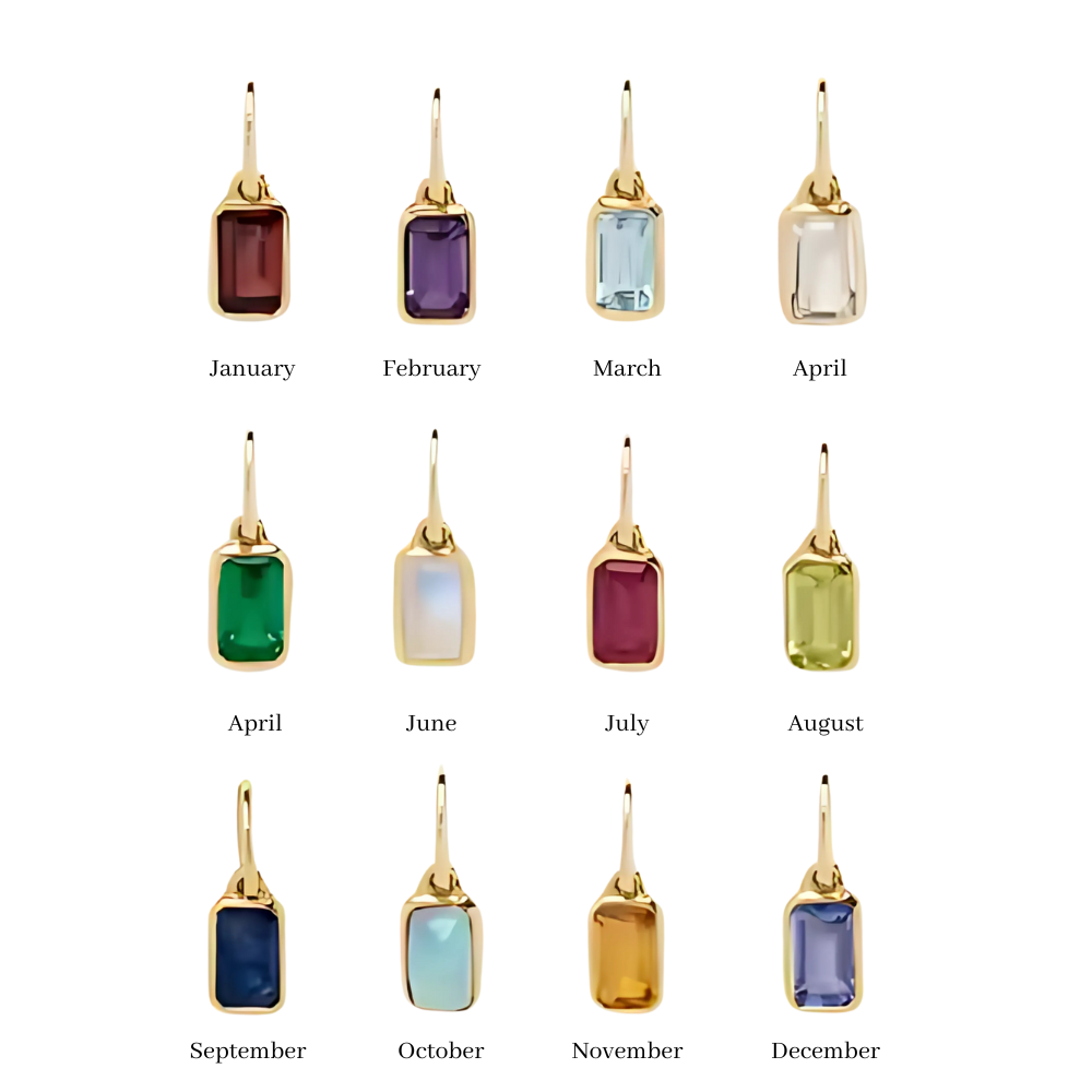 Charm Bar: Birthstone Drops- Dark Blue, September