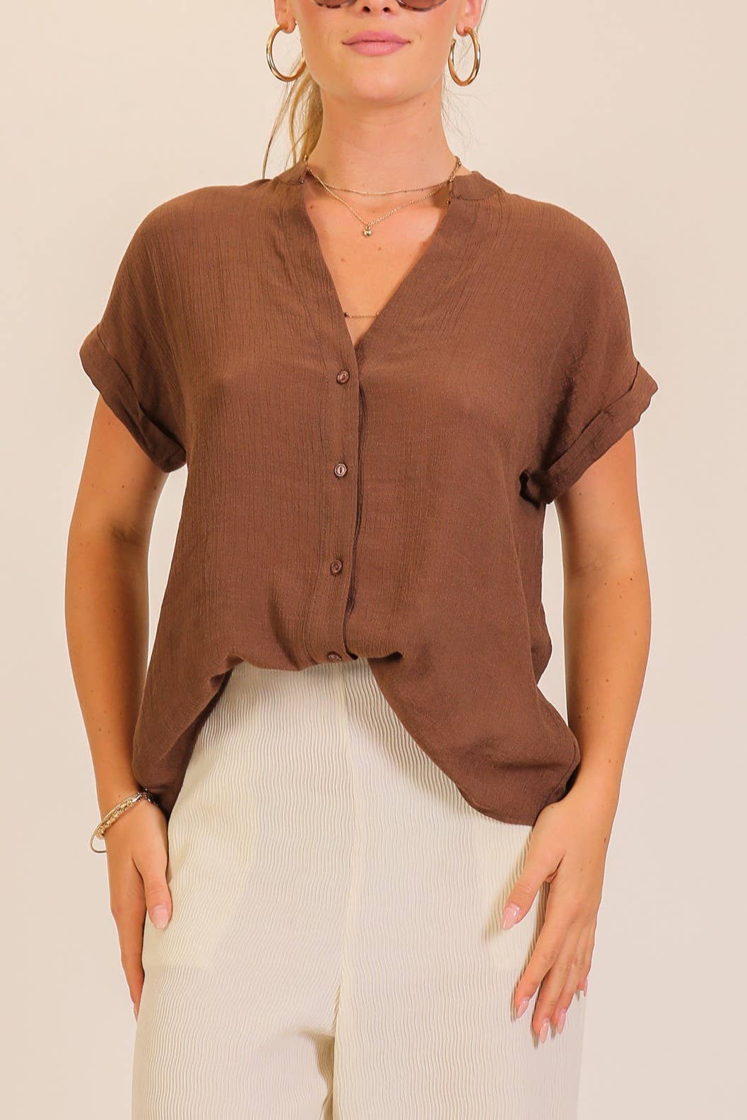 The Coastal Breeze Gauze Blouse