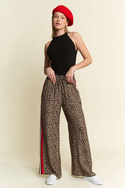 Scarlet Leopard Pants