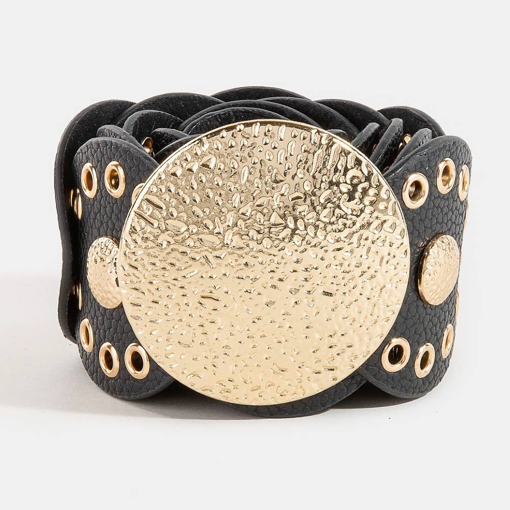 Golden Ember Hammered Belt