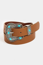 Load image into Gallery viewer, Sierra Stone Buckle Belt
