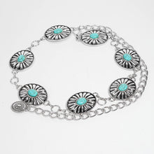 Load image into Gallery viewer, Wildflower Concho Chain Belt
