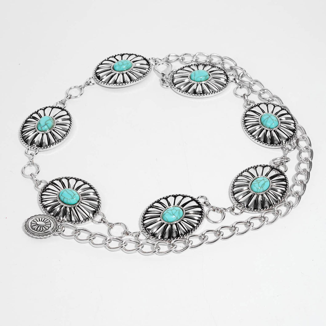 Wildflower Concho Chain Belt