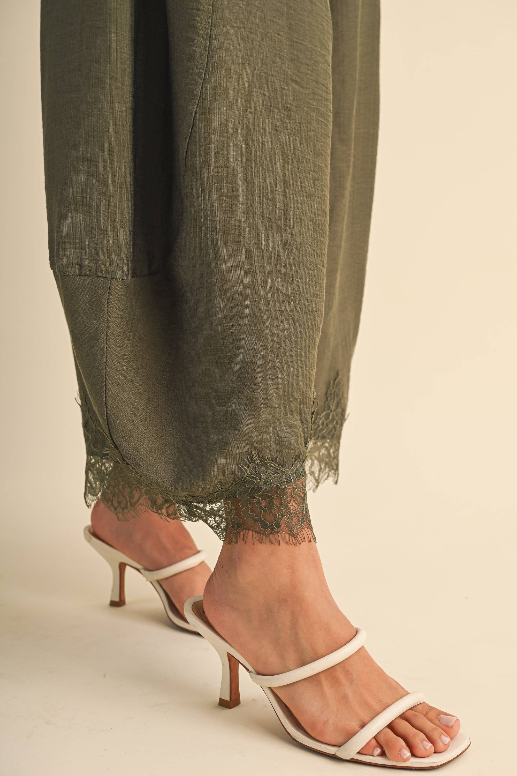 The Willow Lace Barrel Pants