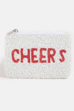Load image into Gallery viewer, Beaded &quot;Cheers&quot; Coin Purse
