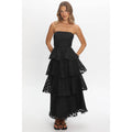 Strapless Tiered Maxi Dress