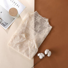 Load image into Gallery viewer, Semi Sheer Mesh Lace Shirt
