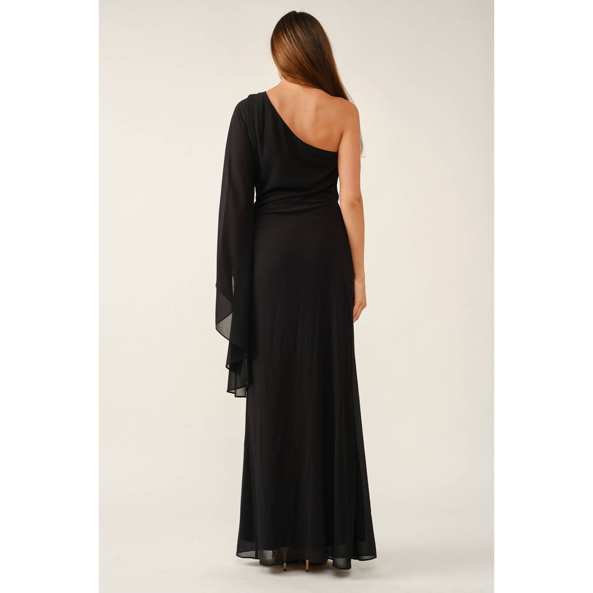 Golden Hour One-Shoulder Slit Maxi Dress