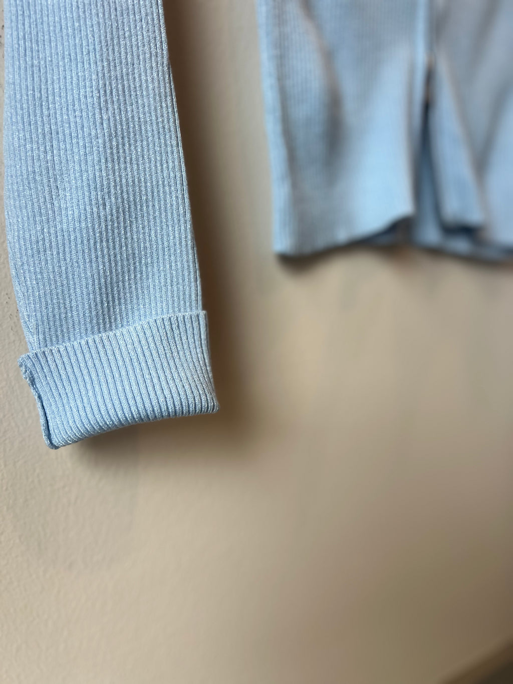 Sky Blue Double Zipper Zip-Up