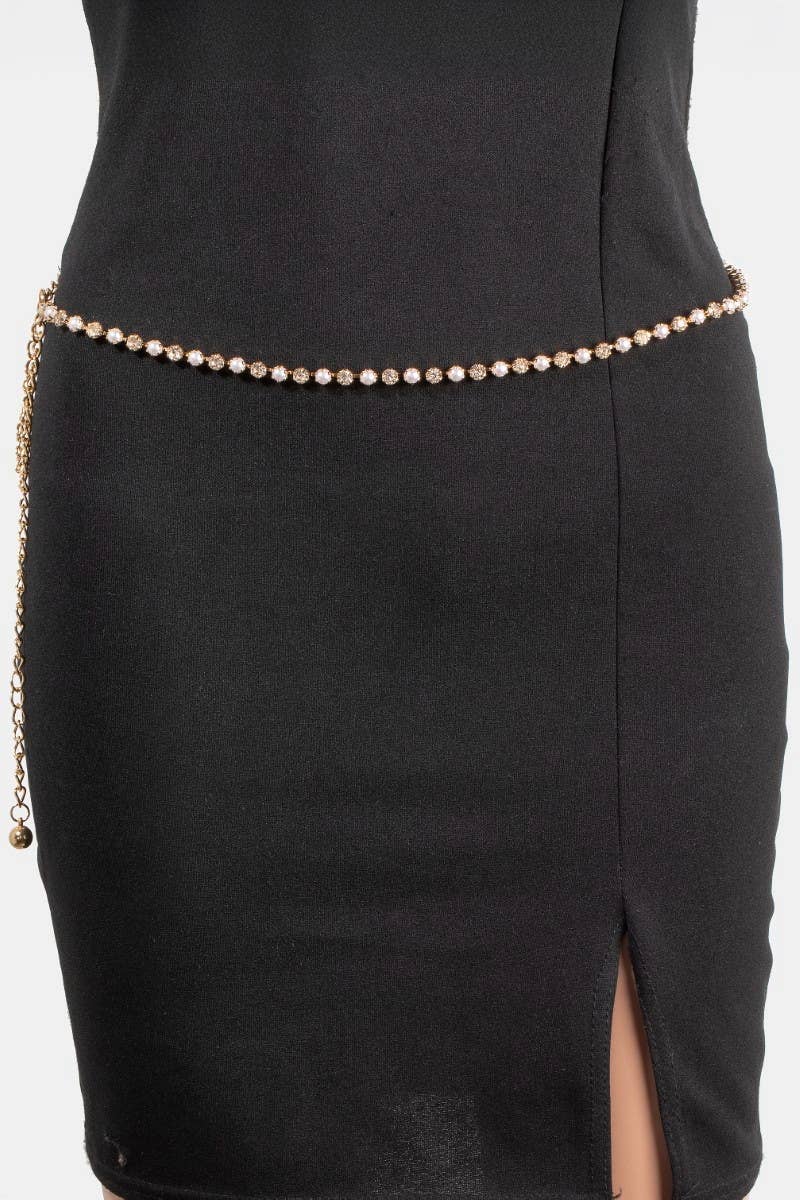Luxe Glint Chain Belt