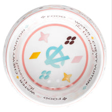Load image into Gallery viewer, White Chewy Vuiton Dog Bowl
